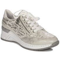 Rieker Sneakersy półbuty damskie na platformie Beige Combi beżowe-38 Inna marka