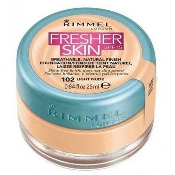 Rimmel, Fresher Skin, Podkład do twarzy 102 Light Nude, SPF 15, 25 ml - Rimmel