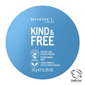 Rimmel, Kind & Free, wegański puder prasowany 001 Translucent, 10 g - Rimmel
