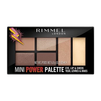 Rimmel, Mini Power Palette Eye Shadow, wielofunkcyjna paletka nr 001 - Fearless, 7.8 gr - Rimmel