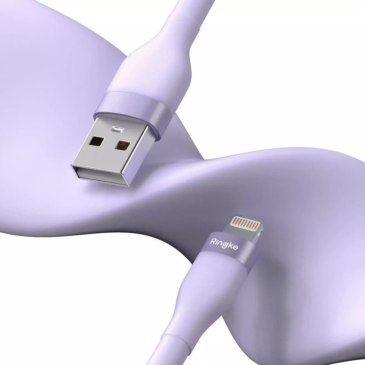 Фото - Кабель Ringke kabel USB-A - Lightning 480Mb/s 12W 1.2m fioletowy  (CB09956RS)