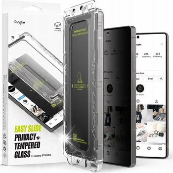 RINGKE PRYWATYZUJĄCE SZKŁO HARTOWANE DO ETUI NA GALAXY S25 ULTRA APLIKATOR - Inny producent