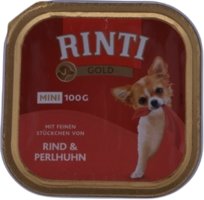 Rinti 100g Mini Wołowina Perliczka Mokra Karma dla Psa