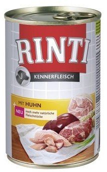 Rinti, Kennerfleisch Huhn, pies, kurczak, puszka, 400 g. - Rinti