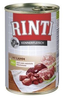 Rinti, Kennerfleisch Lamm, pies, jagnięcina, puszka, 400 g. - Rinti