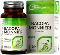 Rise Supplements, Bacopa Monnieri po 500mg, Suplement diety, 120 kaps.
