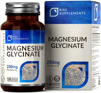 Rise Supplements, Glicynian Magnezu po 250mg, 120 kaps. - Rise Supplements