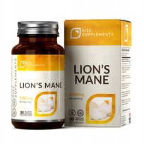 Rise Supplements, Soplówka Jeżowata Lion's Mane po 500mg,  Suplement diety, 90 kaps.