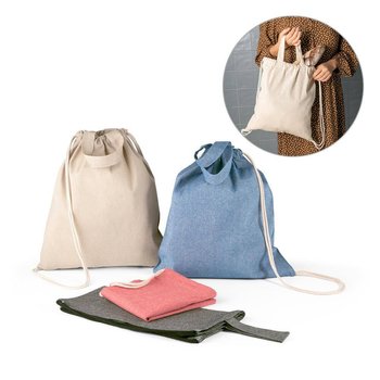 RISSANI. Plecak z bawełny pochodzącej z recyklingu (140 g/m²) - KEMER