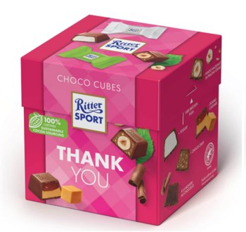 Ritter Schokowurfel Thank You 176g - Ritter Sport