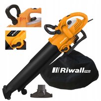 Riwall Pro, elektryczna dmuchawa odkurzacz liści 45l 3000w 4km metalowy nóż mocna