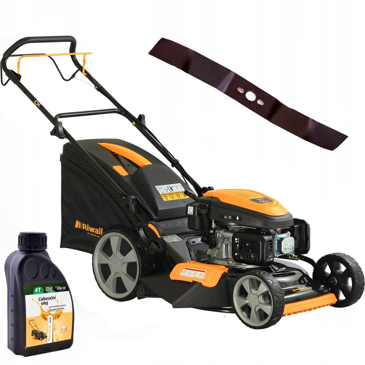 Riwall Pro, kosiarka spalinowa riwall 46cm 7w1 z napędem 4640 mocna ...