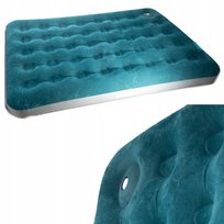 Riwall Pro, materac dmuchany dwuosobowy welurowy łóżko 191 x 137 x 22 wbudowana pompka, 4 lata gwarancji