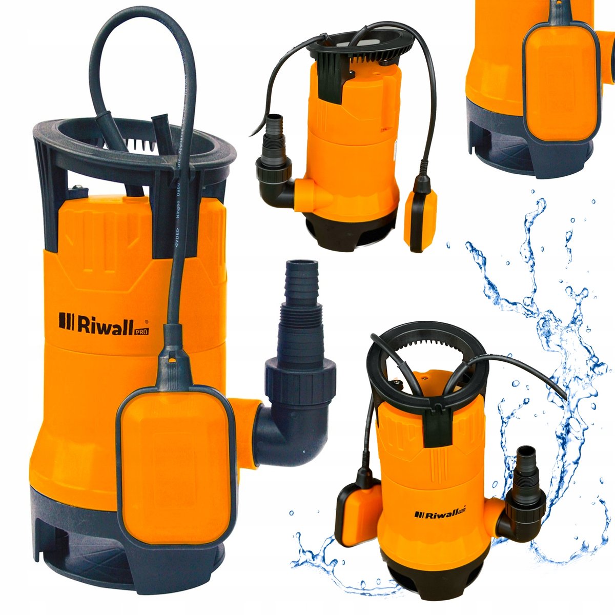 Riwall Pro, pompa do wody brudnej czystej szamba ścieków peta 12500l/h ...