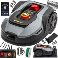 Riwall Pro, robot koszący kosiarka automatyczna 600m2 aplikacja wifi bluetooth zestaw, 4 lata gwarancji