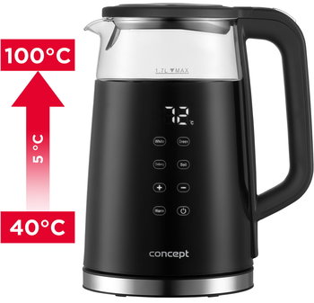 ECG Forza 8000 Pour over Nero - Electric kettle
