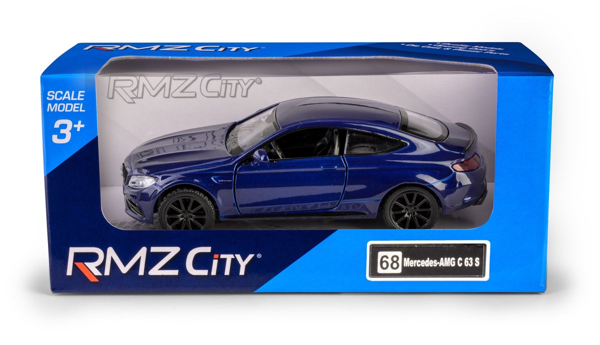 Фото - Машинка Uni-Fortune RMZ City Mercedes-Benz C63 S AMG Coupe  - niebieski, w skali 1:32  2019
