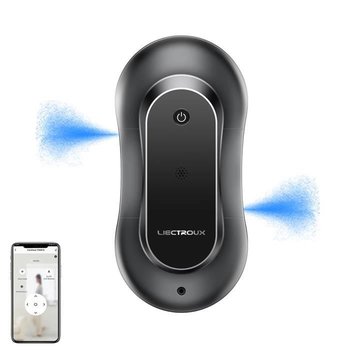 Robot do czyszczenia okien LIECTROUX YW810 z kontrolą aplikacji - Podwójny strumień - Wykrywanie krawędzi - 10 chusteczek - Gładka powierzchnia - Liectroux