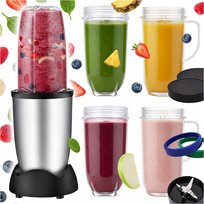 ROBOT KUCHENNY KIELICHOWY BLENDER 600W WIELOFUNKCYJNY DUŻY + 2 KUBKI 470 ml