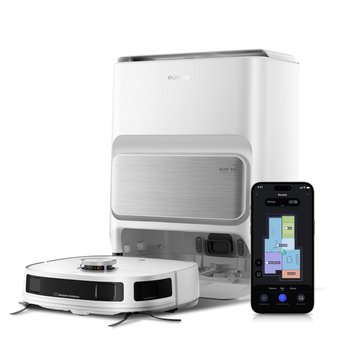 Robot Odkurzający Eureka J12 Ultra Z Automatyczną Stacją Opróżniania - 5000 Pa, Mop Obrotowy, Lidar, Unikanie Przeszkód 3D Ai - Inny producent