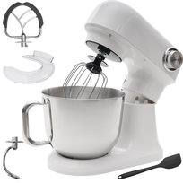 Robot planetarny kuchenny mikser z misą 5l 1500W silikonowa łopatka biały Bauerkraft
