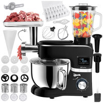 Robot Planetarny Kuchenny Podgrzewana Misa 6,2L 14w1 Blender Maszynka Mocny Ruhhy