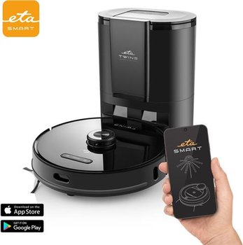 Robot sprzątający ETA Twins 624090000, z funkcja odkurzania na mokro - ETA