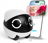 ROBOT Z KAMERĄ 2K DLA ZWIERZĄT WIFI AUDIO DWUKIERUNKOWE NOCNA WIZJA 32GB Inna marka