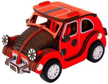 ROBOTIME Drewniane Puzzle 3D - Ruchomy Samochód Beetle - Robotime