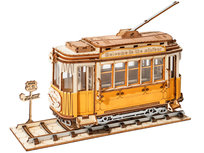 ROBOTIME Drewniane Puzzle 3D - Tramwaj Nice Idea