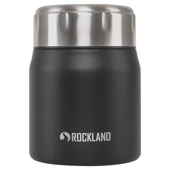 Rockland, Termos obiadowy ROCKET, Czarny 500 ml (spork w zakrętce + miseczka) - ROCKLAND