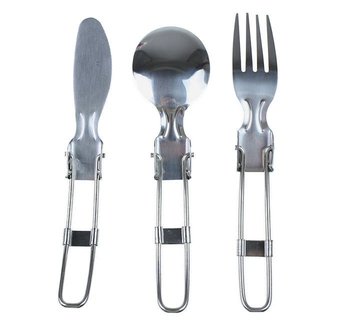 Rockland, Zestaw sztućców składanych, Set 3PC Stainless (20338) - ROCKLAND