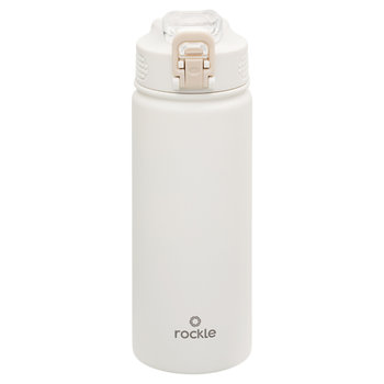 Rockle, Butelka termiczna ze słomką, biały, 600 ml - Empik