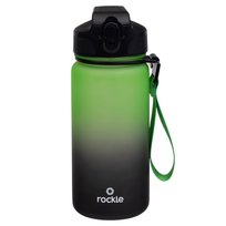 ROCKLE, butelka tritanowa, ombre zielono-czarna, 600 ml