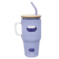 ROCKLE Kubek Szklany Fioletowy 1L