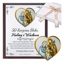 ROCZNICA ŚLUBU JUBILEUSZ 10 25 40 45 50 PREZENT PAMIĄTKA W OZDOBNYM PUDEŁKU