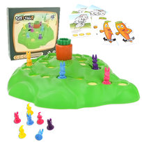 RODZINNA GRA PLANSZOWA WYŚCIGI KRÓLICZKÓW WYŚCIG PO MARCHEWKĘ KARTY