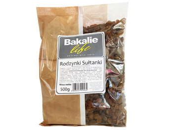 RODZYNKI SUŁTANKI 500G BAKALIE LIFE - AGA-HOLTEX