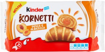 Rogalki z brzoskwinią Kornetti albicocca 252g - Kinder - Kinder