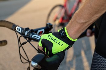 ROGELLI Arios rękawiczki rowerowe fluor żółty - Rogelli