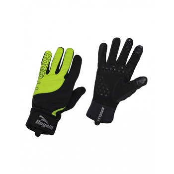 Rogelli, Rękawiczki rowerowe, Storm, czarno-zielone, rozmiar 2XL - Rogelli