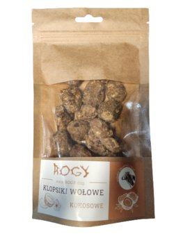 ROGY Klopsiki wołowe z kokosem 80g Przysmak dla psa - Rogy