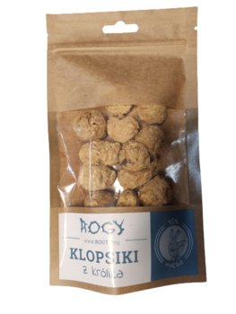 ROGY Klopsiki z Królika, przekąska dla psa 80g - Rogy