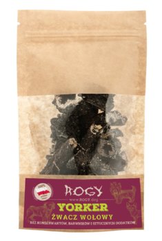 ROGY Yorker Przełyk wołowy płaski Suszony przysmak dla psa 80g - Rogy