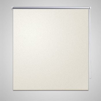 Roleta okienna zaciemniająca ciemna biel 120 x 175 cm - vidaXL