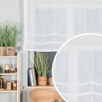 Roleta rzymska gotowa ze wzorem po całości, do zawieszenia na karnisz,  kolor biały, rozmiar 160x135 cm - upięcie tkaniny na agrafkę Markizeta