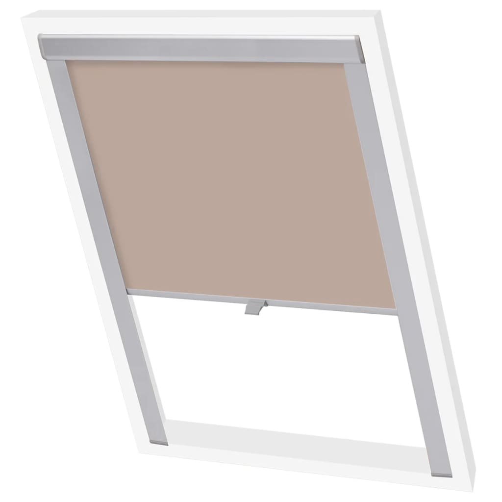 Roleta, Żaluzja vidaXL przeciwsłoneczna, dachowa, beżowa, F06