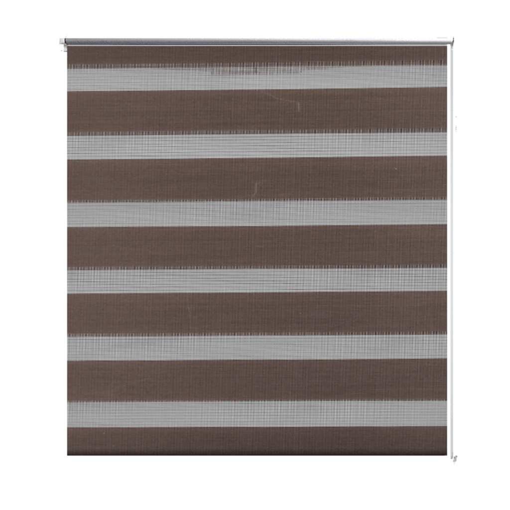 Roleta zebra vidaXL (80 x 150 cm) Kawowa