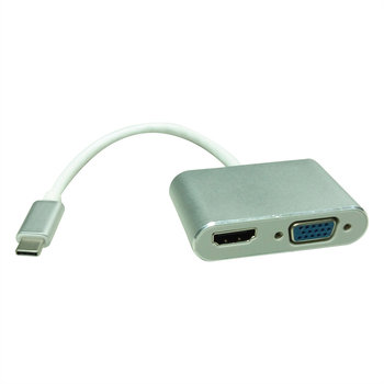 ROLINE Display Adapter USB typu C - VGA + HDMI - Roline