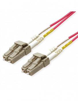 ROLINE FO Jumper Cable 50/125µm OM4, LC/LC, Low-Loss-Connector, fioletowy, 3 m - Roline